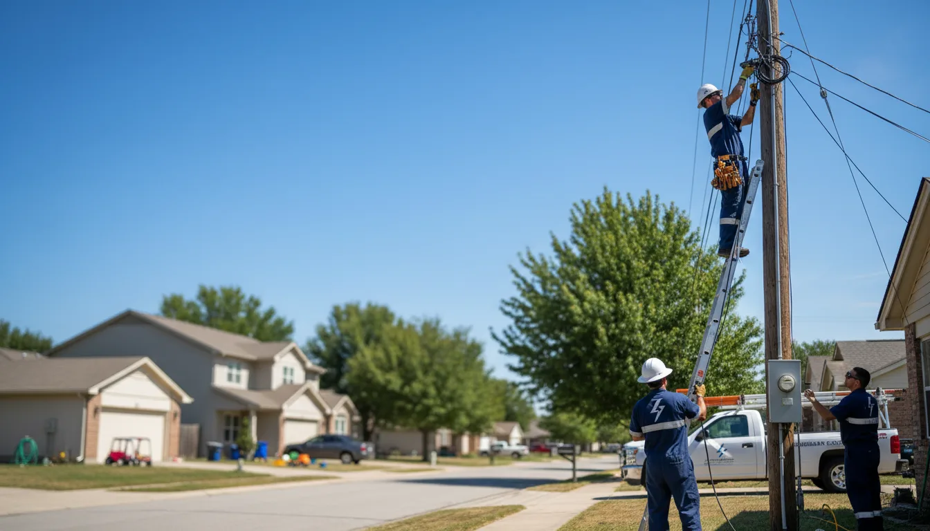 Residential electrician providing installation services in Overbrook, KS